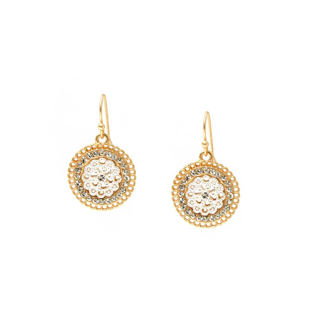 Vintage Disc Earring: Gold by Marlyn Schiff -- Best Seller