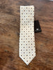 Cream Patterned Silk Tie by Marzullo - The Perfect Provenance
