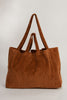 Large Corduroy Bag in Charcoal or Tobacco By Hartford