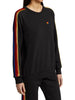 Classic Relaxed Velvet Stripes Sweatshirt In Black by Aviator Nation