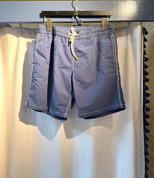 Solid Classic Swim Shorts in Indigo Blue by Hartford Paris - The Perfect Provenance