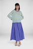 Maglia Girocollo Sweater in Mint Green Stripe by YC Milano