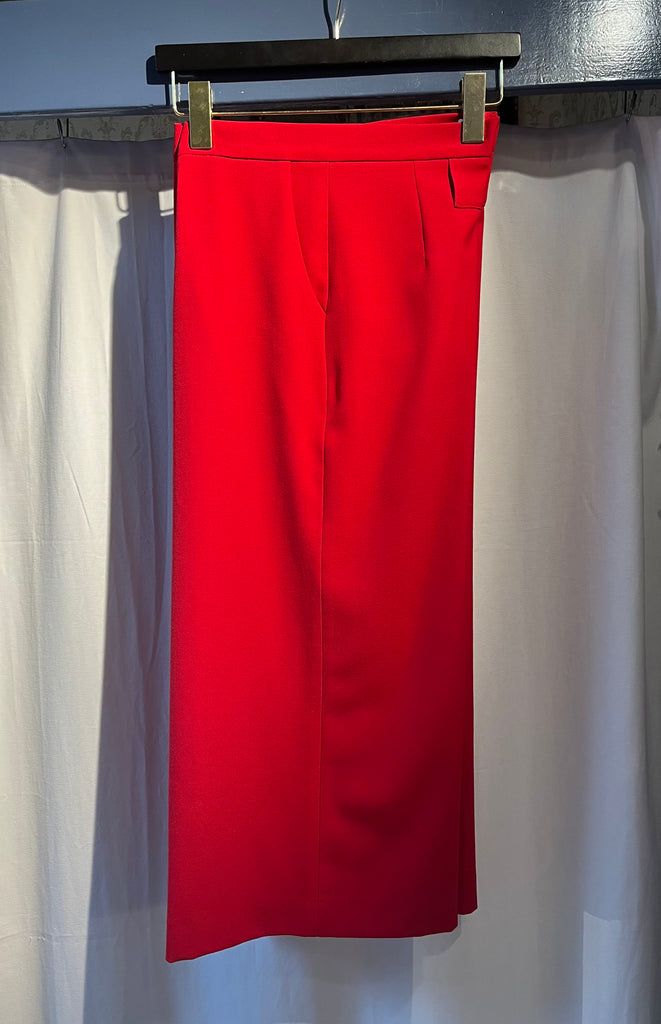 Red Cropped Pants by Les Petites