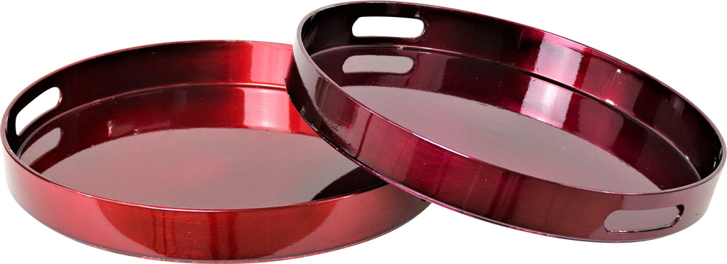 Red or Burgundy Serving Tray