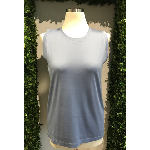 Sleeveless Cotton Tank Top in Blue or Pink by ToneT - The Perfect Provenance