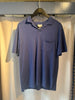 Pique Knitted Polo in Worker Blue by Hartford Paris