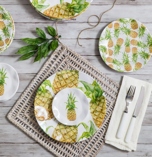 Aloha Melamine Salad Plate Set of 4 by Q Squared - The Perfect Provenance