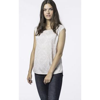 Flowy Silk Top with Ornamental Print by Repeat Cashmere - The Perfect Provenance
