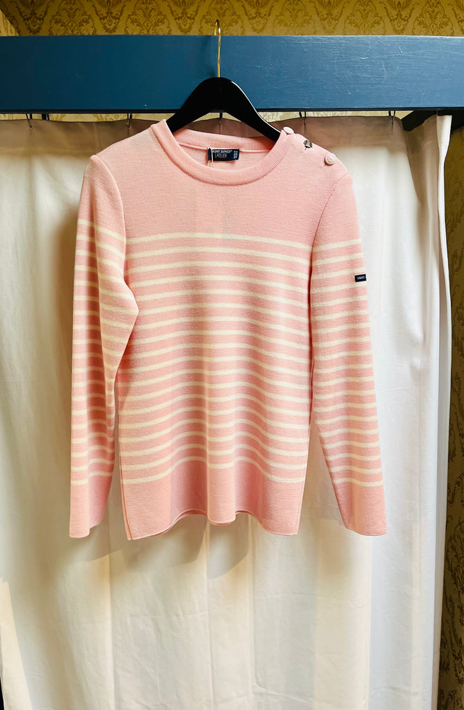 Bregancon Pink & White Sweater by Saint James – The Perfect Provenance
