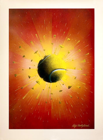 Tennis Exploding Ball Poster by Luigi Castiglioni