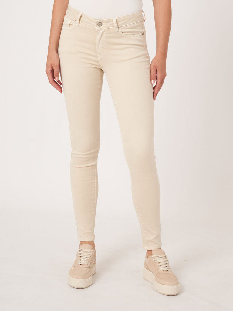 Soft Skinny Jeans in Ivory by Repeat Cashmere