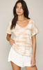 Tan Tie Dye Tee by By Together