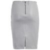 Paloma Leather Pencil Grey Skirt by Max & Moi - The Perfect Provenance