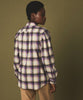 Violet Flannel Checks Castor Shirt by Hartford Paris