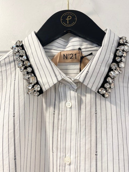 Gem Collar Dress Shirt by No.21 - The Perfect Provenance