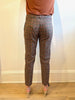 Brown Gingham Trouser by Blugirl