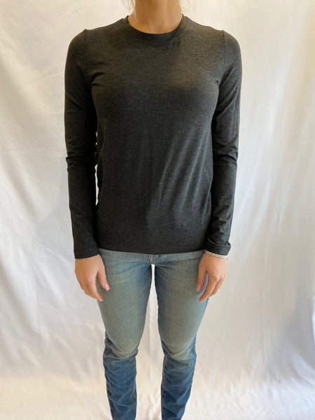 Solid Long Sleeve in Dark Grey by TONET - The Perfect Provenance