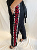 Red & White Leopard Black Trouser by No.21 - The Perfect Provenance