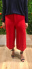Red Cropped Pants by Les Petites - The Perfect Provenance