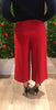 Red Cropped Pants by Les Petites - The Perfect Provenance