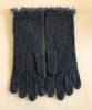 Blue Fringe Cashmere Gloves by Repeat Cashmere - The Perfect Provenance