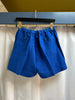 Sabine Linen Shorts in Mykonos Blue by Hartford Paris