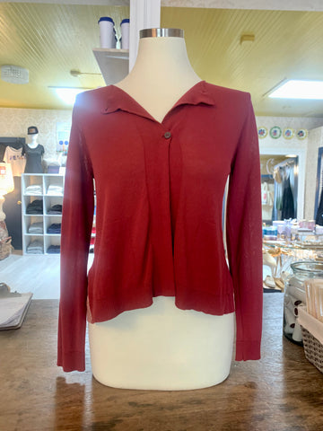 Red Cardigan by TONET - The Perfect Provenance
