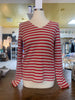 Moissey Red Stripe Long Sleeve Top  by Saint James