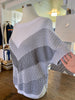 White and Grey Sweater By TONET