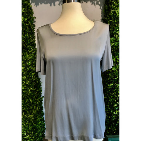 Blue  Silk Top by Repeat Cashmere - The Perfect Provenance