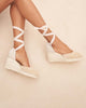 Wedge Sandals in Champagne Beige - Hamptons - by Manebí­