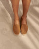 Suede Double Sole Espadrilles in Apricot - Hamptons- by Manebí­