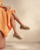 Suede Double Sole Espadrilles in Kaki Green - Hamptons - by Manebí­