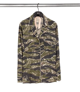 Camo Button Down Pajama Jacket by No.21 - The Perfect Provenance