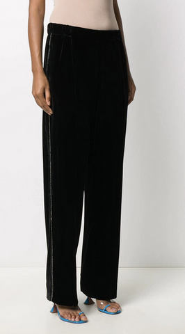 Black Velvet Crystal Lined Trouser by No.21