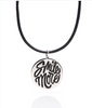 Silver Smile More Disc Pendant