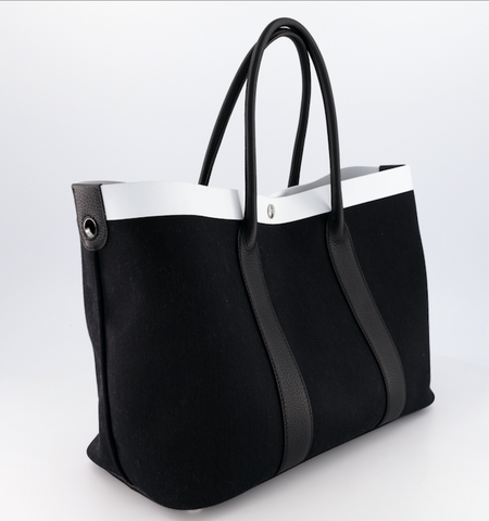 Large Carry Me Tote in Black & White by Michino Paris