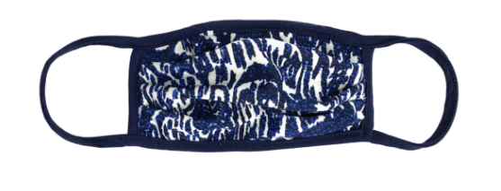 Ikat Blue Cloth Mask by Marlyn Schiff - The Perfect Provenance