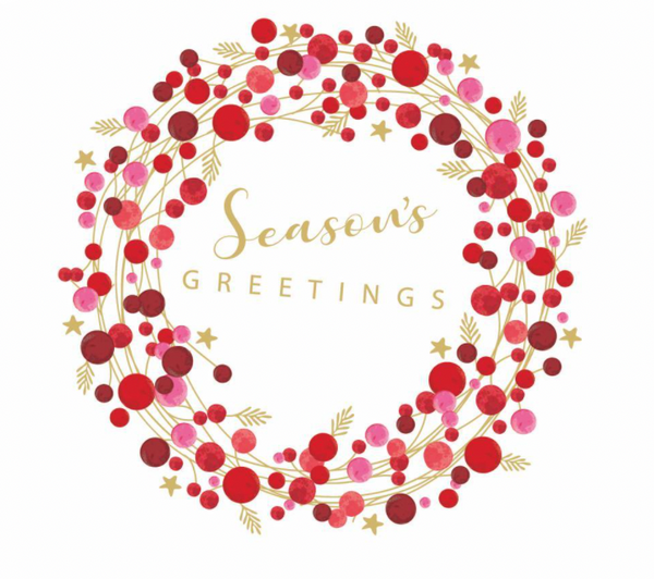 Season's Greetings Lunch Napkin - The Perfect Provenance