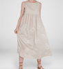 Abito Beige Floral Dress by YC Milano