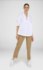 White Maglia Scollo Blouse by YC Milano