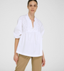 White Maglia Scollo Blouse by YC Milano