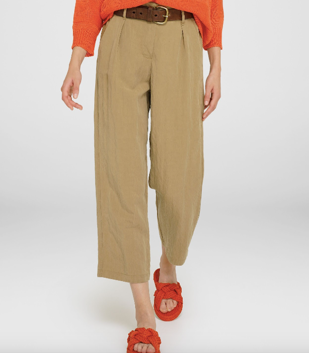 Cropped Beige Trouser by YC Milano