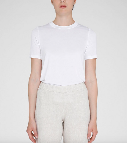 Jersey White Tee by YC Milano