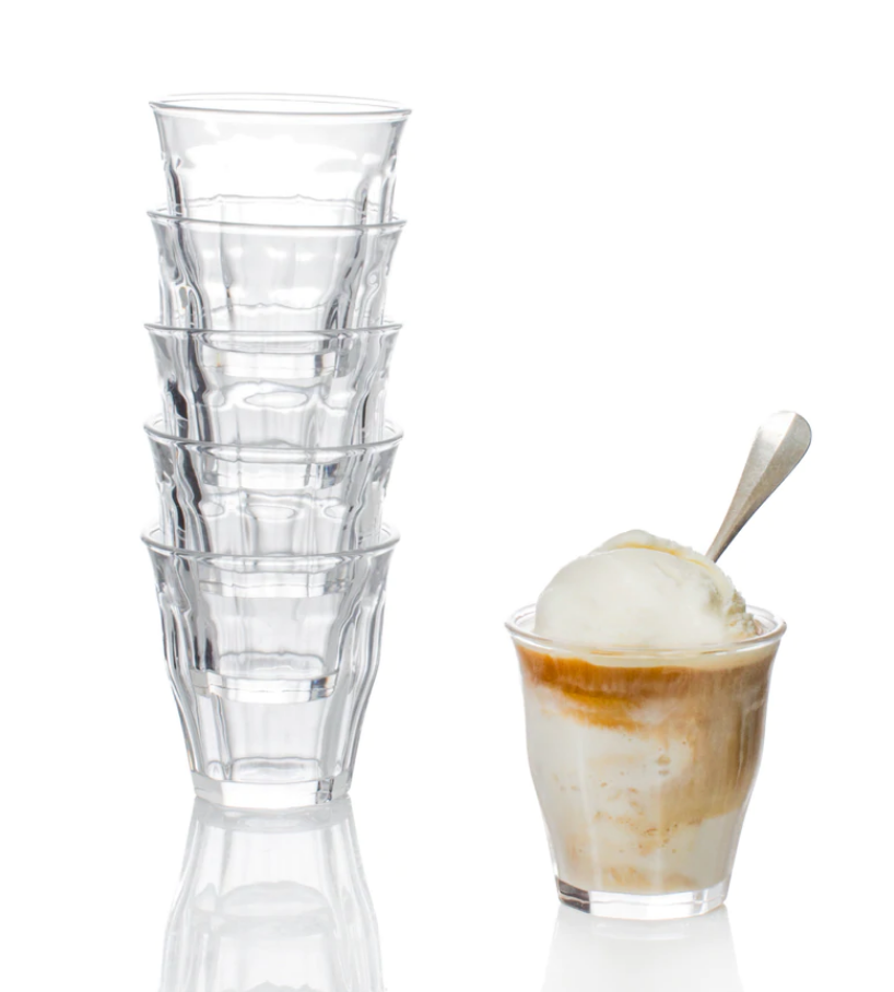 Bistro Glass 8oz Set of 6 in Clear By Caravan