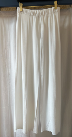 White Flowy Trouser By TONET