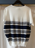 White Blue Stripe Sweater By TONET