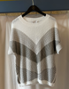 White and Grey Sweater By TONET