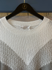 White and Grey Sweater By TONET