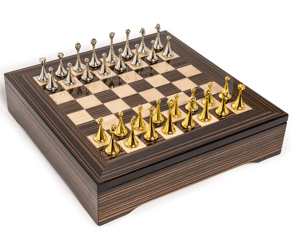 Ebony Lacquer Chess Board by Brouk & Co.